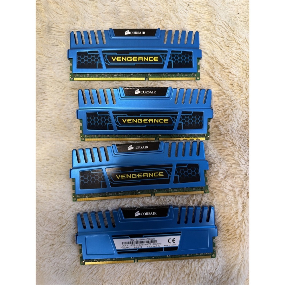 Corsair Vengeance DDR3 16GB (4x4GB)‎ 1600MHz PC3-12800 Desktop RAM Memory DIMM